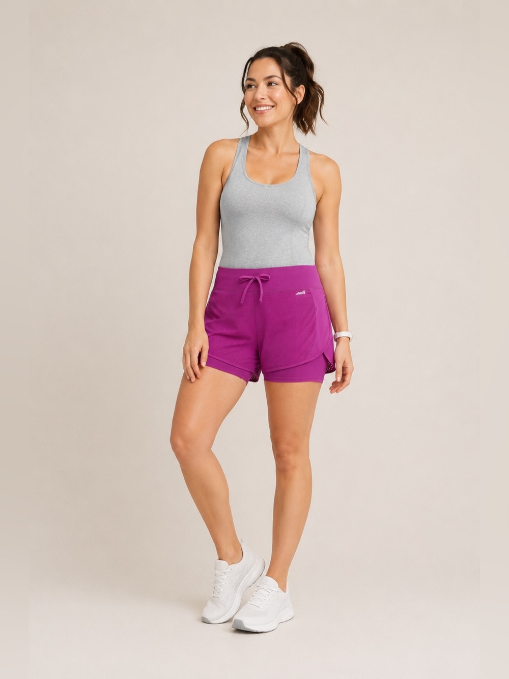 💖 Avia 2-in-1 Lined Running Shorts XXL Pink